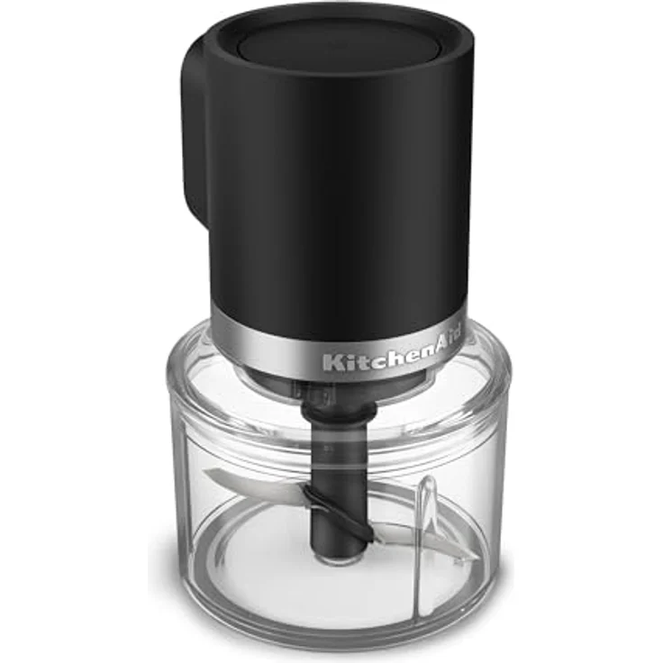 KitchenAid Go Cordless Top-Down-Zerkleinerer 5KTCR350BM, kompaktes Design mit 0,83 l Fassungsvermögen, Edelstahl-S-Messer, ohne Akku – Bild 5