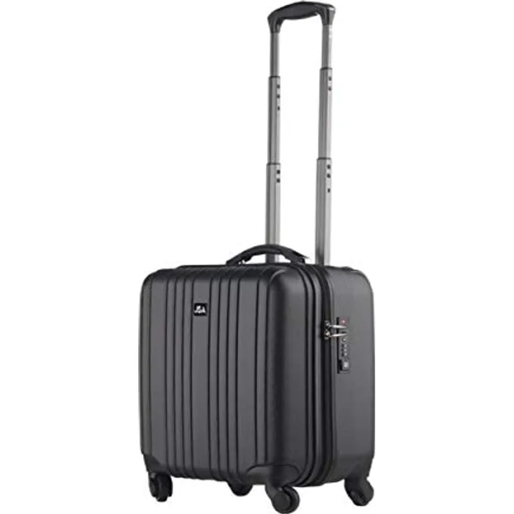 Lightpak 949763 - Trolley-Koffer ABS 4 Räder 2 en 1, schwarz