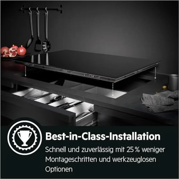 AEG Induktions-Kochfeld Serie 6000 TO64IC00XB mit Hob2Hood®, Schwarz – Bild 6