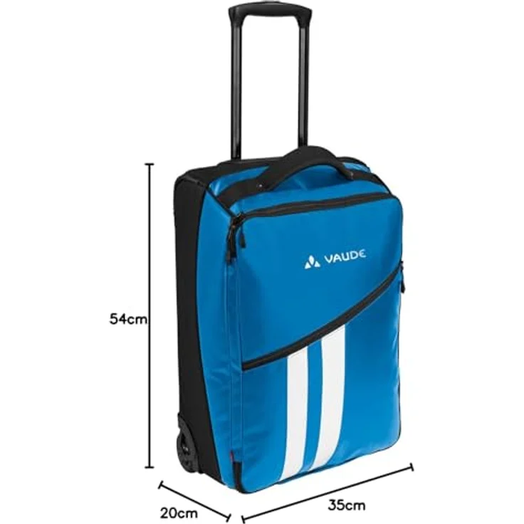 Vaude Rotuma 35, 2-Rollen Kabinentrolley 54 cm, blau, 100% Polyester – Bild 10