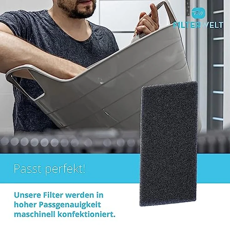 Filterwelt 2er Filter für Bauknecht Privileg Whirlpool HX 481010354757 Trockner, Made in Germany, passgenau, 225 x 107 x 8 mm – Bild 4