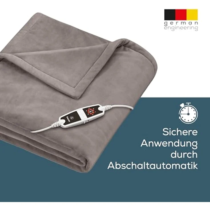 Beurer, Heizdecke, HD 150 XXL Cosy Taupe (150 cm, 200 cm) – Bild 3