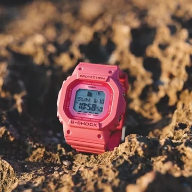 Casio G-Shock GLX-S5610-4ER, Rosa G-Lide Armbanduhr mit Gezeitengrafiken und Mondphasen, biologisch basiertes Harz – Bild 4