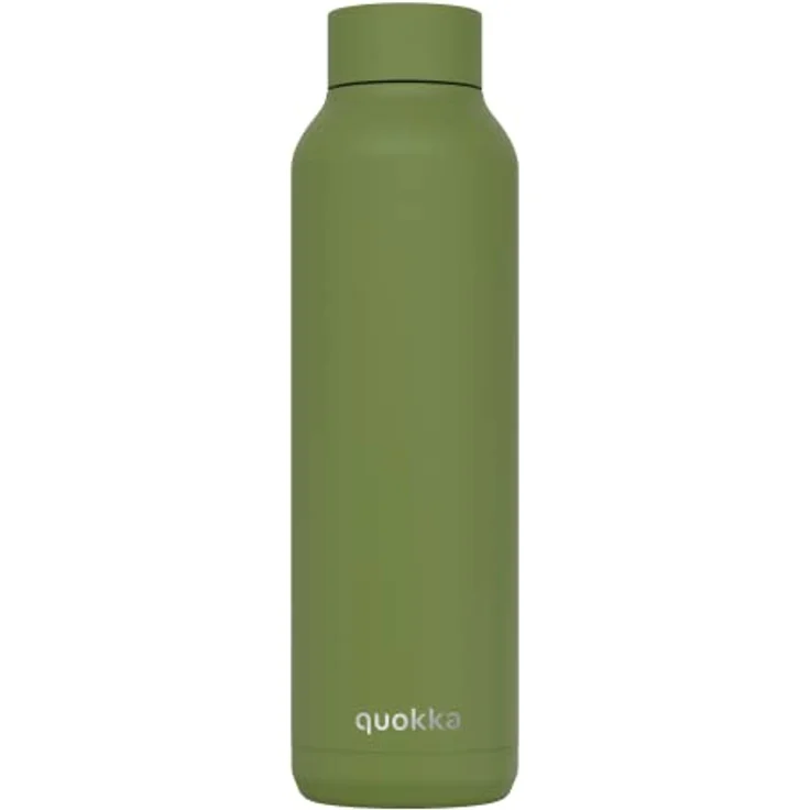 Quokka SOLID OLIVE GREEN, Thermosflasche aus Edelstahl mit 630 ml, doppelwandiger Vakuumisolierung, BPA-frei, Anti-Leak-Verschluss – Bild 1