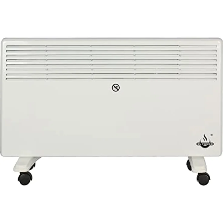 El Fuego® Mobiler Heizkonvektor | stromsparend | 1000/2000 Watt | mit regelbarem Thermostat | inkl. Überhitzungsschutz | Wandmontage möglich | Heizung Heizgerät Elektroheizung – Bild 1