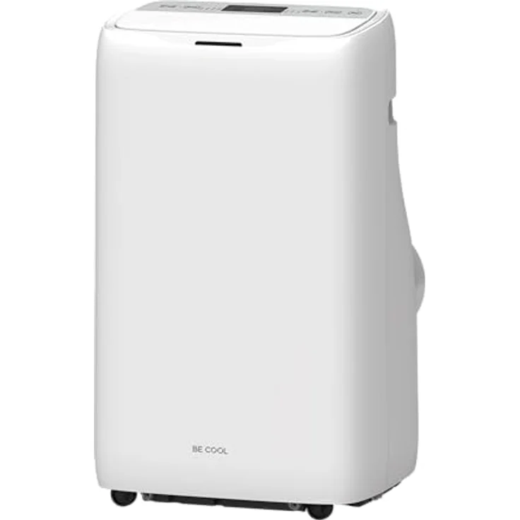 Be Cool Mobiles Klimagerät 4-in-1, 16.000 BTU/h mit Heizfunktion, WIFI, Fernbedienung und LCD-Display, Weiß, für Räume bis 58 m² – Bild 1