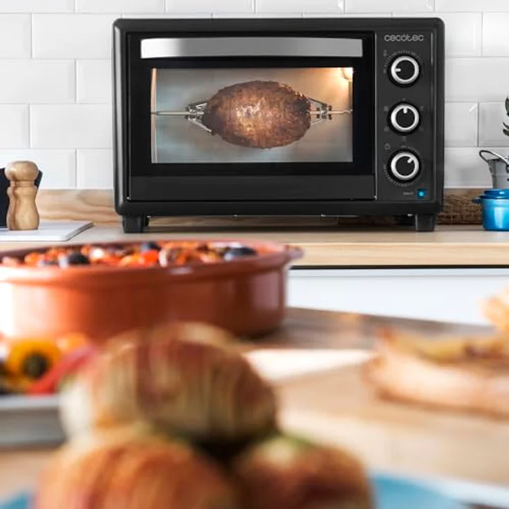 Cecotec Bake&Toast 3090 Black Gyro, 30 L Kleinbackofen mit 1500 W, schwarzer Grill und Heißluftfunktion – Bild 4