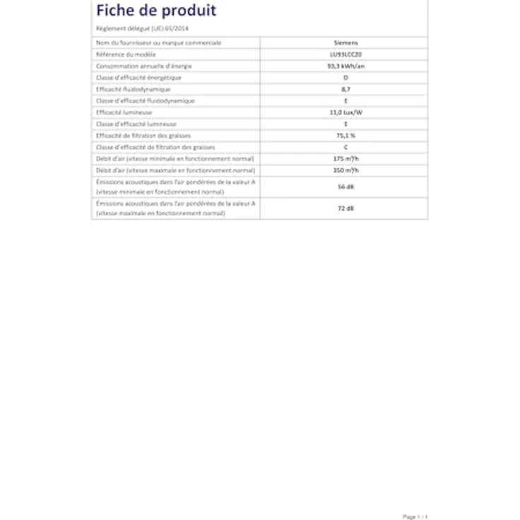 Siemens iQ300 LU93LCC20 Umluft Dunstabzugshaube-Esse Wand 90 cm EEK: D (Weiß) – Bild 9
