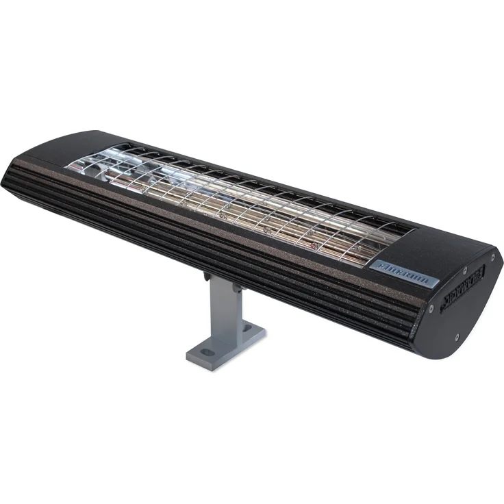 Solamagic Infrarotstrahler Kompakt IP24 1400 W Grau - für den Außenbereich, nano-anthrazit, inkl. Halterung zur Wand-/Deckenmontage