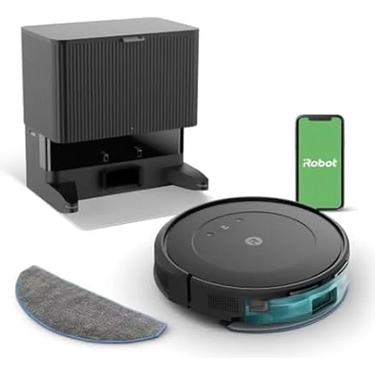iRobot Roomba Combo® 2 Essential Roboterstaubsauger, Hocheffizienter Filter, Laufzeit 120 Minuten, AutoEmpty-Technologie