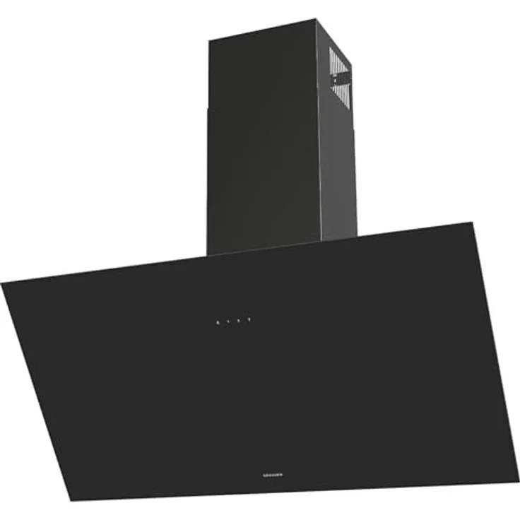 Oranier Kopffreie Wandhaube 90 cm schwarz - Dunstabzugshaube mit Touch Control, Sicherheitsglas, 3 Leistungsstufen, LED-Beleuchtung & Randabsaugung – Bild 1