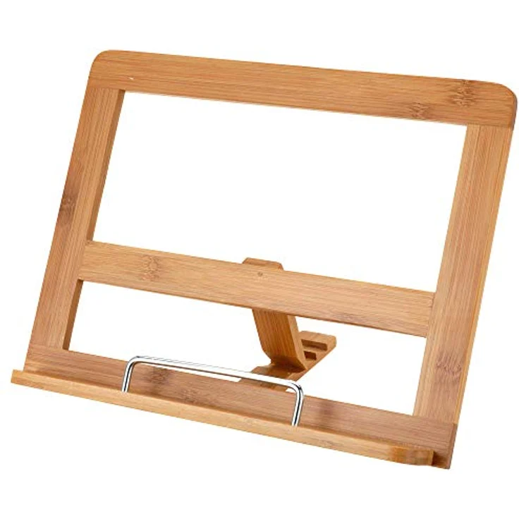 Kochbuchhalter Holz Buchhalter Buchständer Bambus – Bild 2