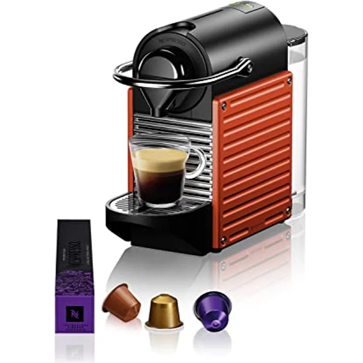Krups XN3045 Nespresso Pixie Kaffeekapselmaschine (1260 Watt, Wassertankkapazität: 0,7l, Pumpendruck: 19 Bar) rot – Bild 2