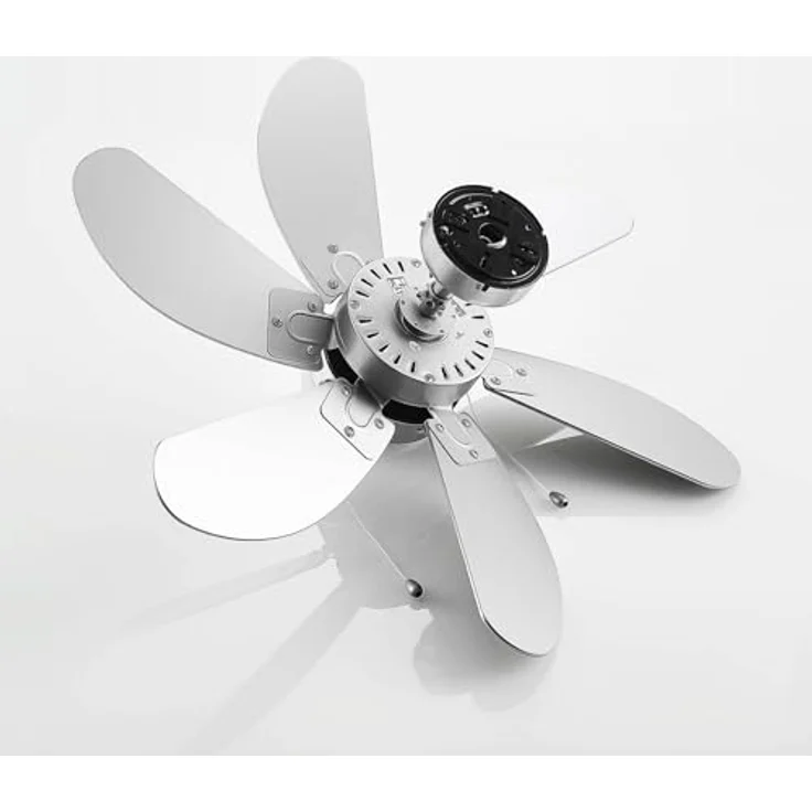 Lindby Deckenventilator Minja, silber mit Licht, leise, 78 cm, Rücklaufbetrieb – Bild 8