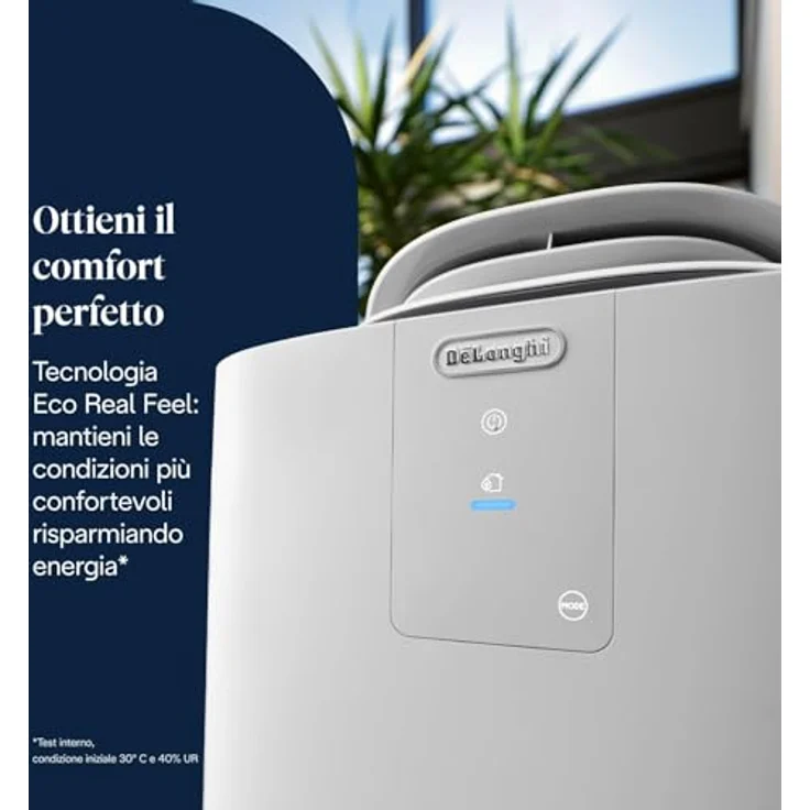 DELONGHI AP130I GENTLEJET R290, Klimagerät Weiß/Grau für Räume bis 130 m³, EEK A+ – Bild 4