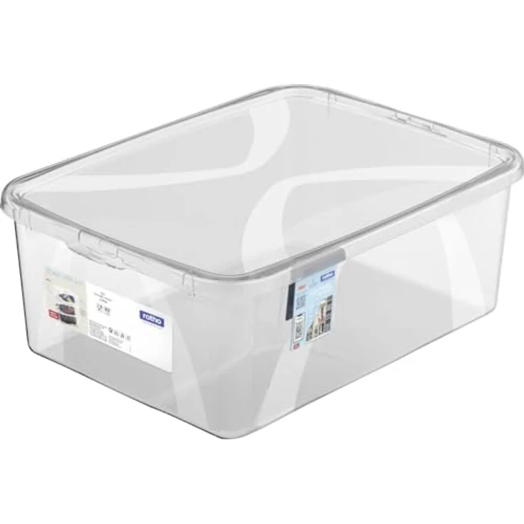 Rotho Aufbewahrungsbox Lona inkl. Deckel 10 L transparent Aufbewahrungsbox - Preisvergleich – Bild 1