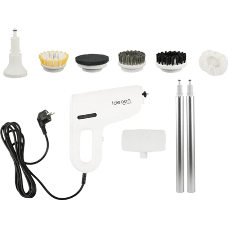 shop'n smile ideoon Dampfreiniger 3in1, 1200W, 100°C Dampftechnologie, 200 ml, beutellos, LED-Betriebsanzeige, 10 Min. Dampfbetrieb, 15 Sek. Aufheizzeit – Bild 8