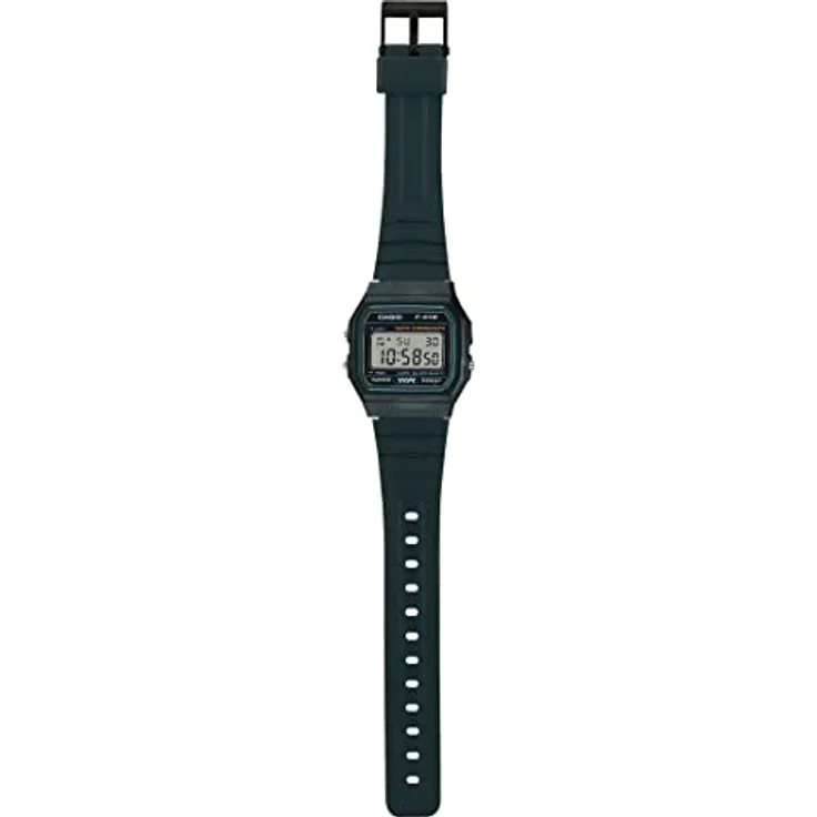 Casio F-91W-3DG Armbanduhr schwarz, Digital, Mineral, 9 Stück – Bild 5