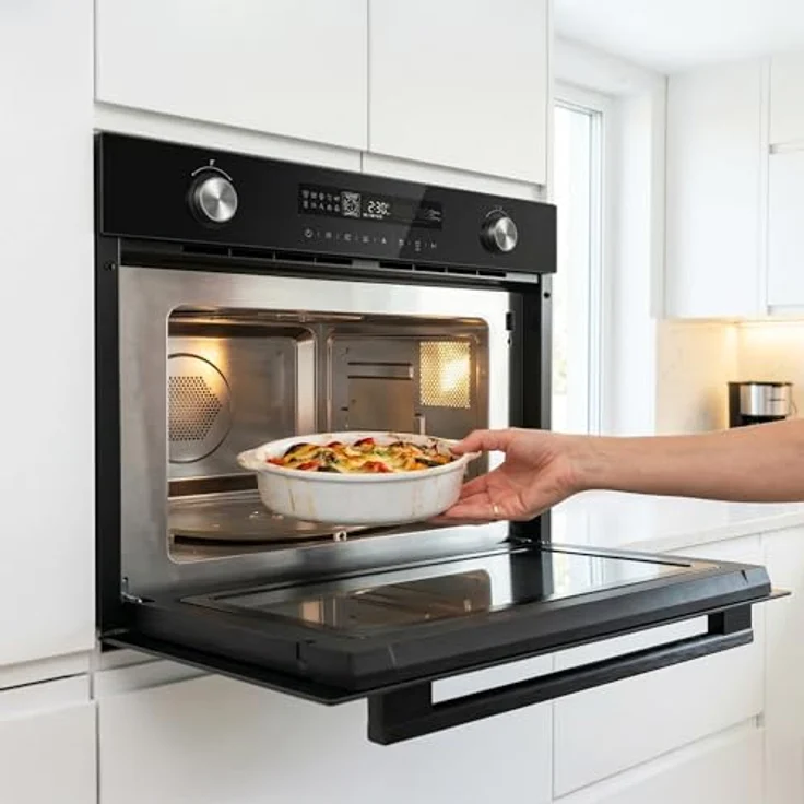 Heinner HMW-MDBI34CTBK Einbau-Combimikrowelle, 25L, 900W, Grill 1000W, Touch-Bedienung, Schwarz – Bild 8