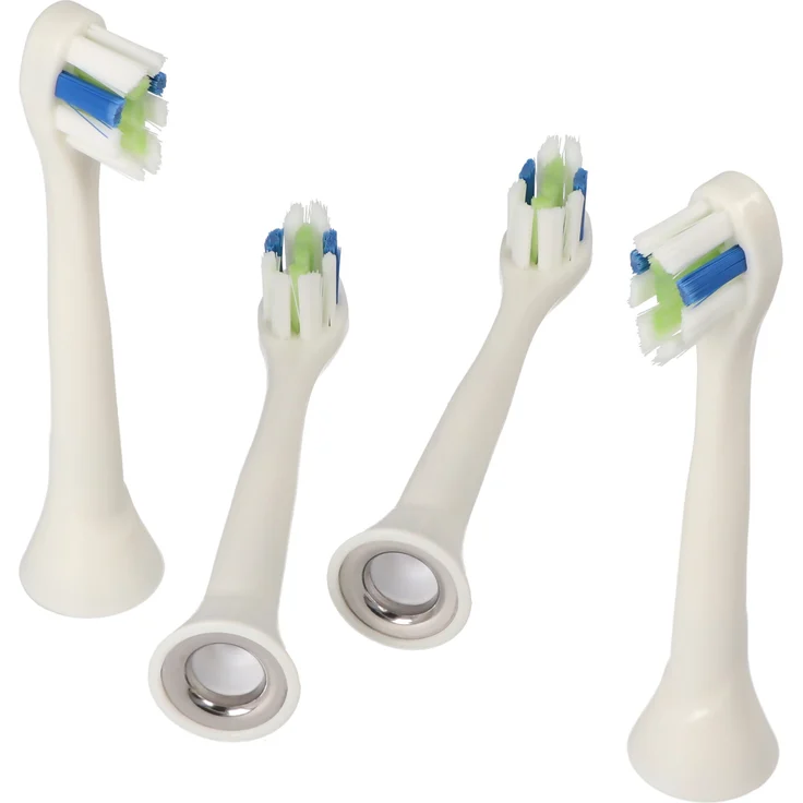 AccuCell 4 Stück Mini Cleaning Brush Ersatz-Zahnbürstenkopf für Philips HX3, HX6, HX8, HX9 Serie, hochwertige kompatible Bürstenköpfe für optimale Mundhygiene