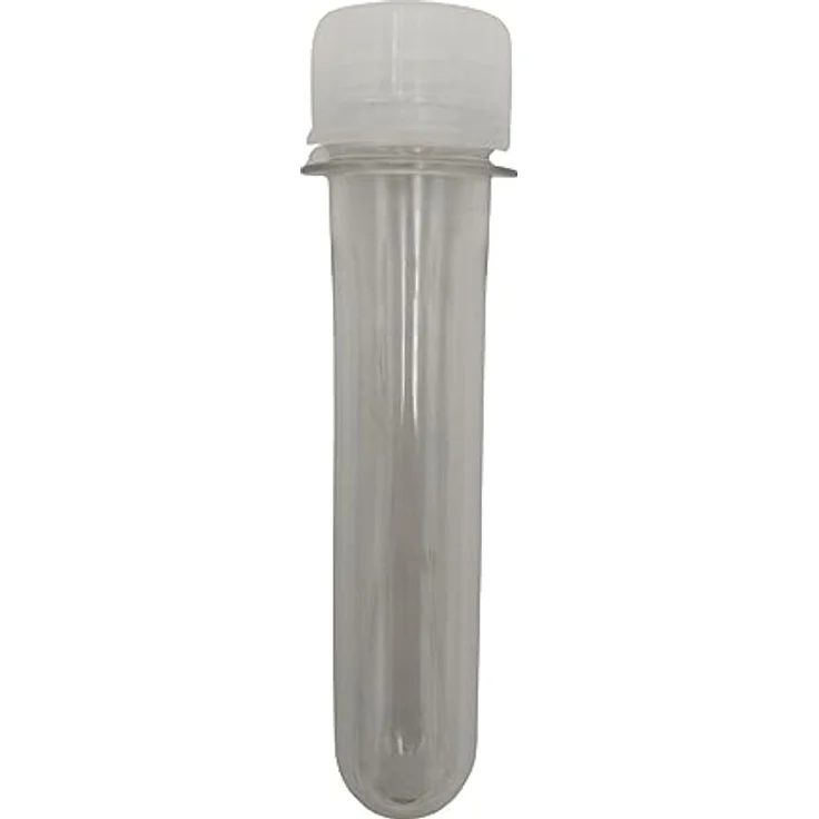 BURI 100x Petling Geocaching, 12,6cm x Ø2,3cm, wasserdicht und robust, transparent mit weißen Deckeln – Bild 3