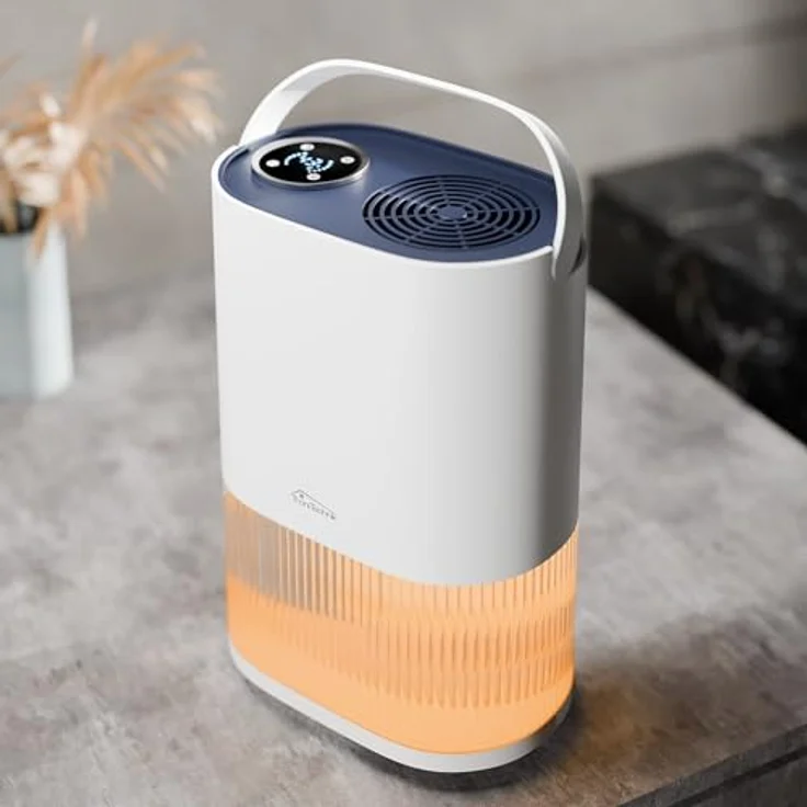 TroniTechnik Luftentfeuchter EF01, 600 ml/24h, leise, 2L Tank, LED Schlafmodus, für Räume bis 20 m² – Bild 6