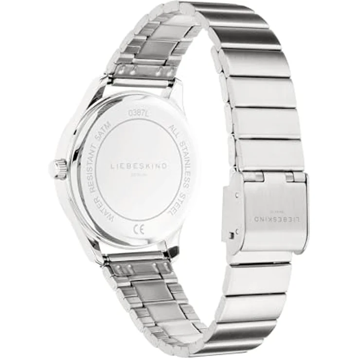 Liebeskind Berlin Armbanduhr LT-0387-MQ Silber, Damenuhr mit poliertem Edelstahlgehäuse und Edelstahlband – Bild 4