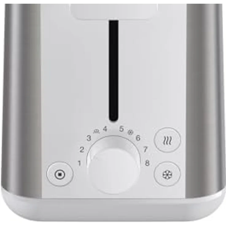 Braun Toaster PurShine HT 1610 WH, 25cm Brot Schlitz, 8 Bräunungsgrade, Aufwärm- & Auftaufunktion, Brötchenaufsatz, Krümelfach, 1030W, Weiß – Bild 3