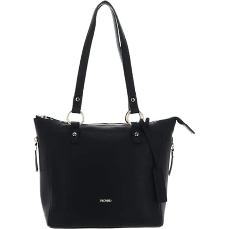 Picard Java Shopper, Ledertasche mit Laptopfach für 36 cm Geräte, schwarz – Bild 1
