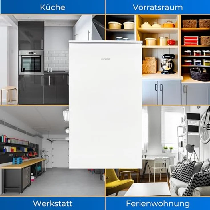 Exquisit Kühlschrank KS5117-3-010E weiss | Nutzinhalt: 82 L | Mit Gefrierfach | 3-Sterne-Gefrieren | LED – Bild 5