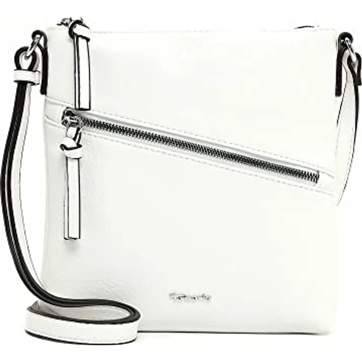 Tamaris Alessia, Handtasche aus Kunstleder mit Reißverschluss, weiß