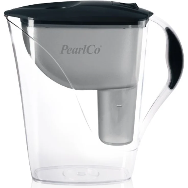 Fashion-Wasserfilter PearlCo (anthrazit) mit 3 Classic Filterkartuschen - Reduzierung von Kalk, Chlor, Blei & Kupfer - kompatibel zu Brita Classic - Made in EU – Bild 2