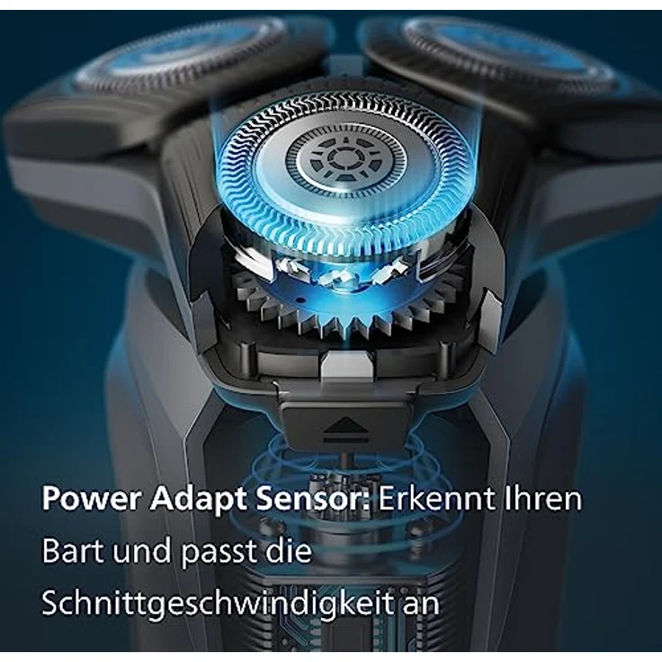 Philips Shaver Series 5000 – Elektrischer Nass- und Trockenrasierer für Herren mit ausklappbarem Trimmer, Ladestation & Reiseetui (Model S5884/35) – Bild 5