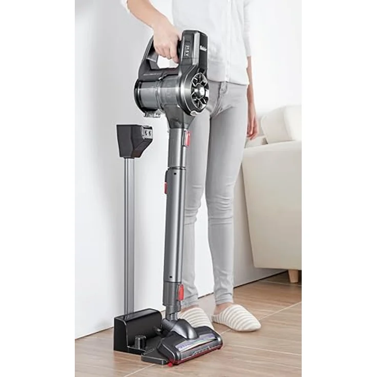 Fakir Starky HSA 800 XL Q - beutel- & kabelloser 2in1 Akku Handstaubsauger, Tierhaar-Sauger inkl. Elektrosaugbürste, Standladestation, Teleskoprohr, EPA-Filter, 21,6 V Li-Ionen Akku – Bild 2