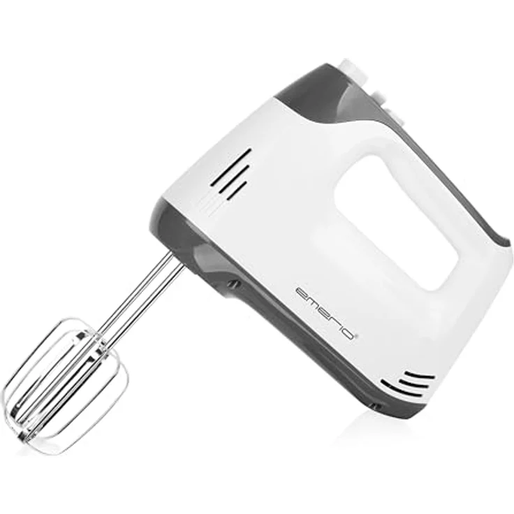 Emerio Handmixer HM-130365, Handmixer mit 5 Geschwindigkeiten und Turbotaste, extra langen Schneebesen und Knethaken – Bild 5