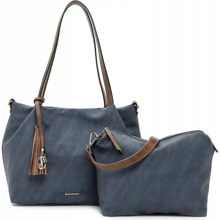 EMILY & NOAH Shopper Elke Bag in Bag (1-tlg) - 2-in-1 Design, Herausnehmbare Tasche, schwarz – Bild 1