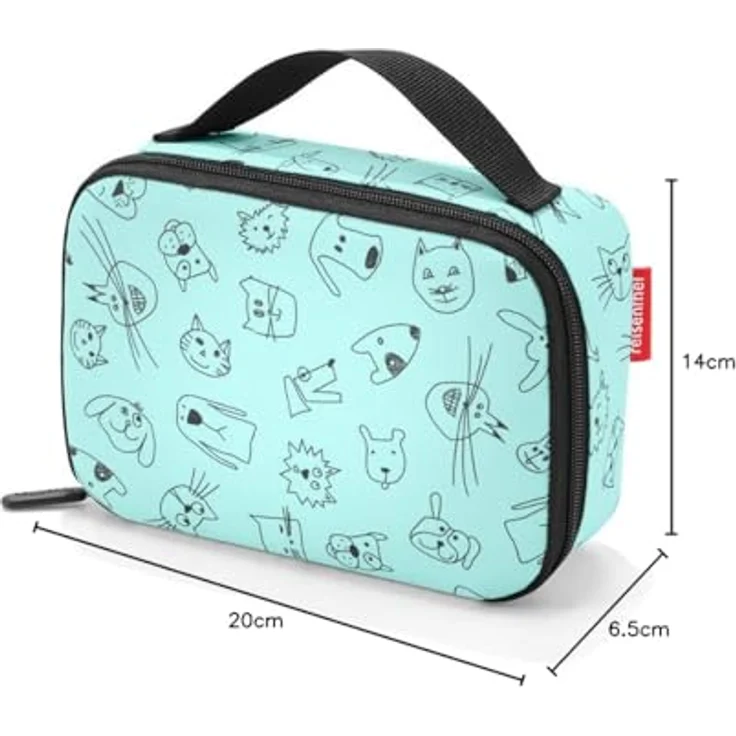 reisenthel Thermocase kids 20 x 14 x 6,5 cm 1,5 Liter cats and dogs mint  – Bild 9
