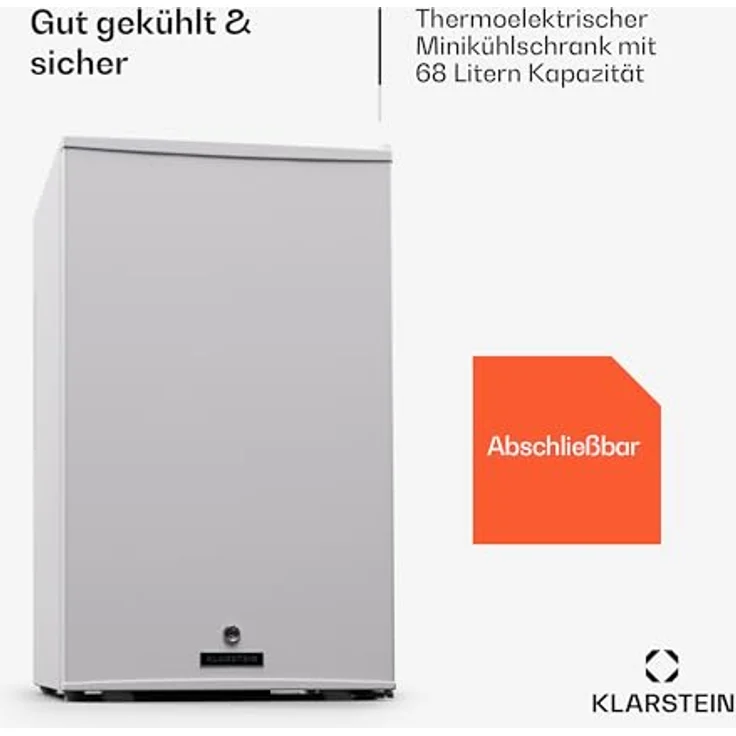 Klarstein Matterhorn 68, Minikühlschrank mit 68 Litern, 35 dB, kompakt und abschließbar – Bild 2