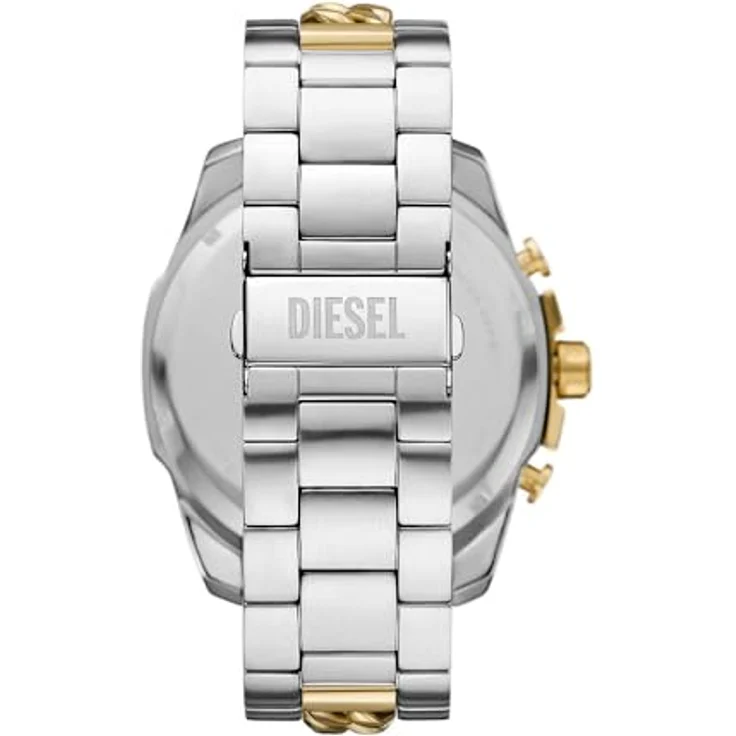 Diesel DZ4672, Herren Analog Quarz Uhr mit Edelstahl Armband, 51-mm-Gehäuse, Bicolor Zifferblatt, wasserdicht bis 100 m – Bild 2