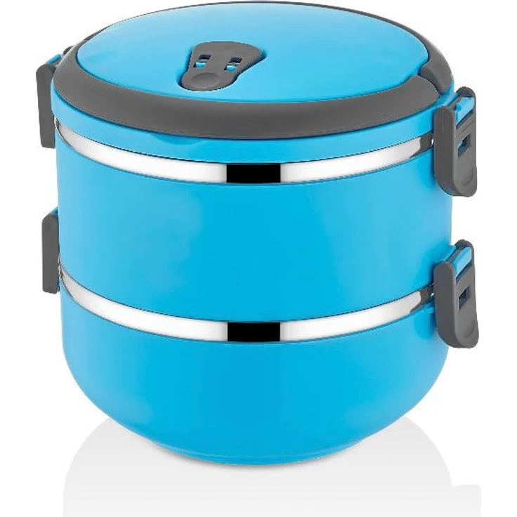 Hermia Concept Çeen DYN1102, Edelstahl-Vorratsdose, 0,75 l, blau, vakuumisoliert für langanhaltende Frische
