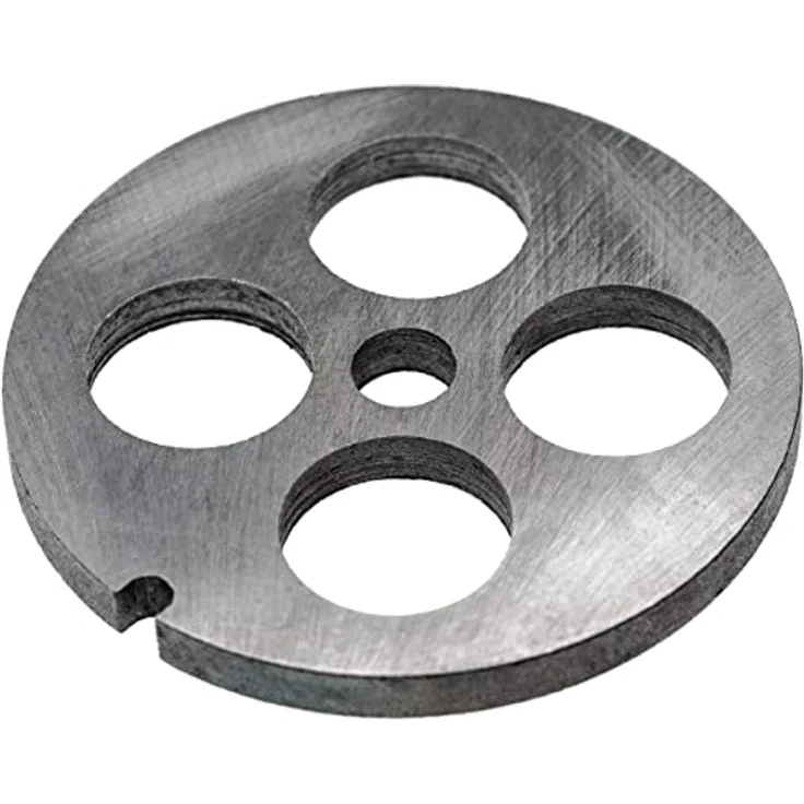 vhbw Lochscheibe Gr. 32 für Porkert Fleischwolf, Lochdurchmesser 28mm, 13,4mm Bohrung, Stahl, 99,5mm Durchmesser, 4 Löcher – Bild 1