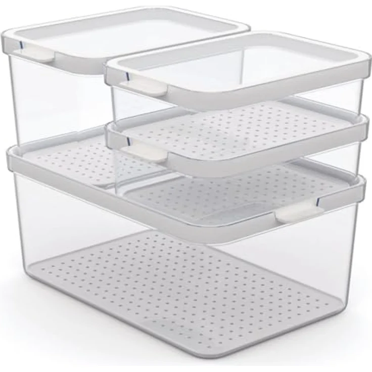 Rotho Kühlschrankbox Cauma, Weiß, Kunststoff, 18.7x19x28.4 cm, BPA-frei, REACH, DIN EN ISO 14001, DIN EN ISO 9001 – Bild 2