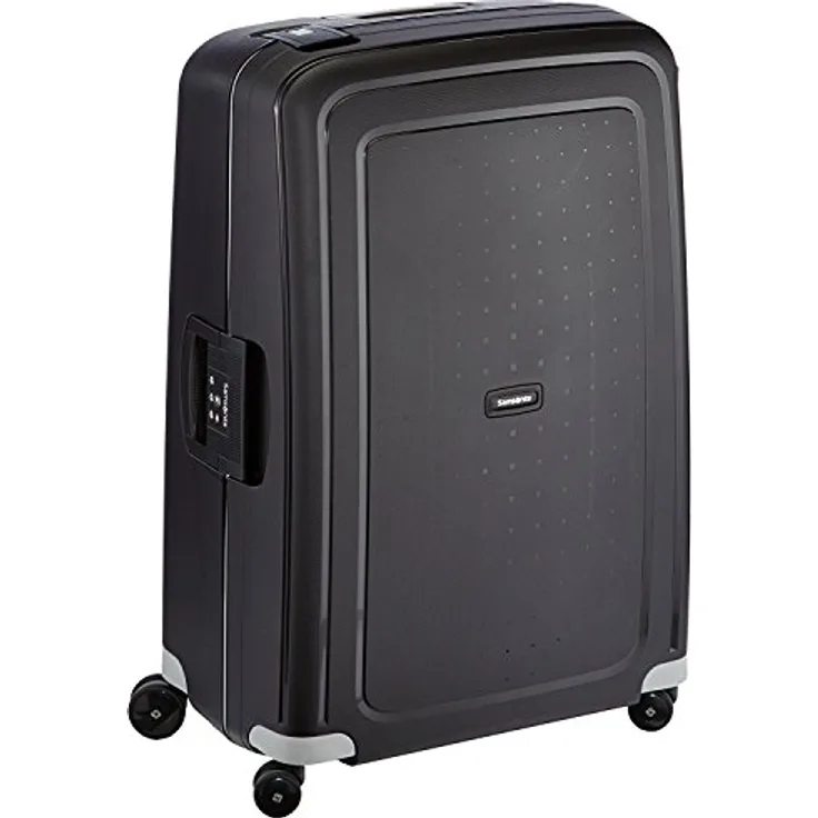 Samsonite S'Cure - Spinner L Koffer, 75 cm, 102 L, 4 Rollen, Schwarz (Black)