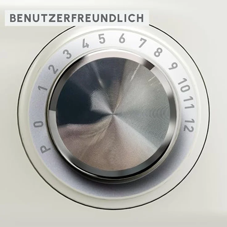 Tefal QB140A Bake Easy, Küchenmaschine mit 500 W, 3,5 l Schüssel, 12 Geschwindigkeiten + Pulse, planetarisches Rührsystem – Bild 4