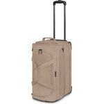 Redolz Duffle Essentials 2-Rollen Reisetasche 55 cm M mit Dehnfalte beige