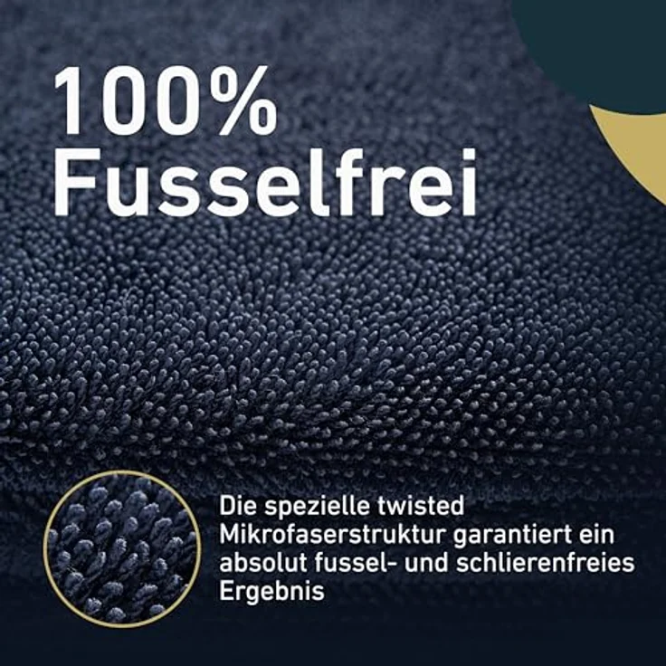 Aurum-Performance® Auto Trockentuch 90x60 cm, extrem saugstark & lackschonend, 100% fusselfrei & waschbar – Bild 4