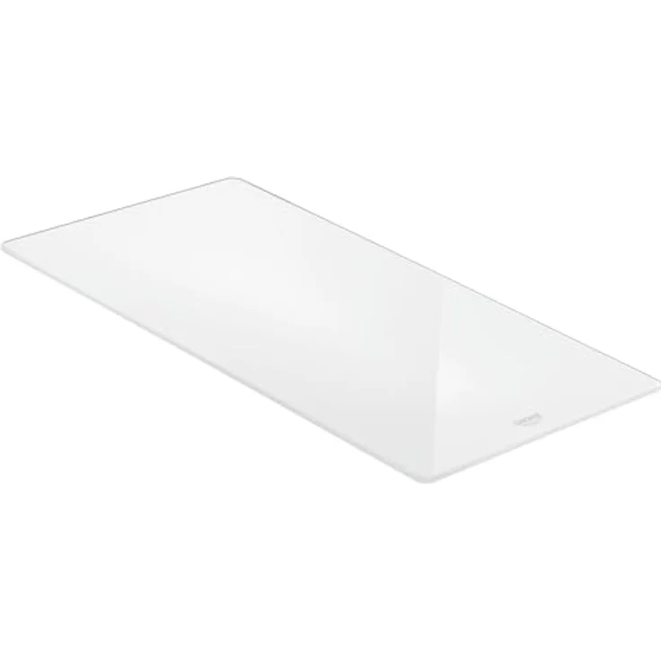 GROHE Glasschneidebrett (Material: Glas, bruchsicher, 450 x 240 x 19mm, L-Size), weiß, 40786L00 – Bild 1