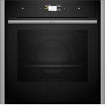 Neff B64CS31N0, N90, CircoTerm, Slide und Hide Einbaubackofen, 60x60cm, Edelstahl, 4.1 Zoll Full Touch TFT-Farb- und Grafikdisplay, Home Connect, Soft Opening und Soft Close