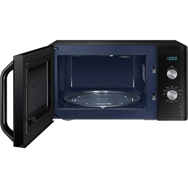 Samsung MG23K3614AK/E1 Mikrowelle mit Grill, 23 l, 800 W, TDS-System, Schwarz, Keramik-Innenausstattung und Grillrost – Bild 2