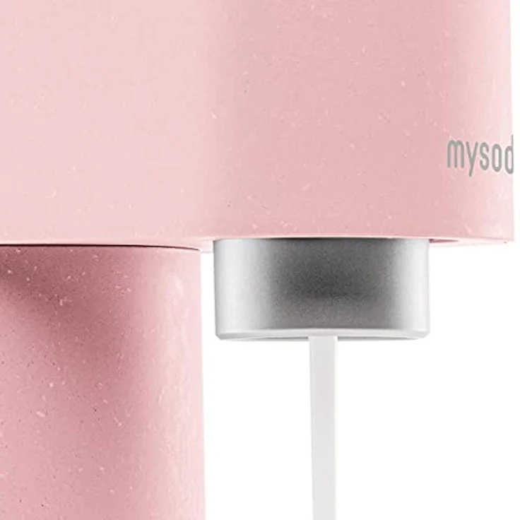 Mysoda Woody Wassersprudler, inkl. 1 Liter PET-Flasche, 60L CO2-Zylinder, pink – Bild 3